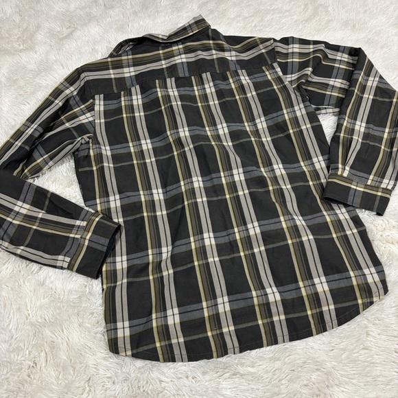 Columbia Men’s Flannel Shirt Plaid Long Sleeve Button Down Omni-Wick Vented Med - Picture 8 of 11